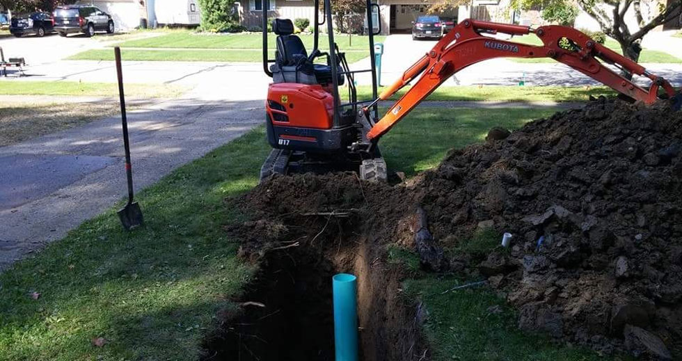 sewer cleanout installation